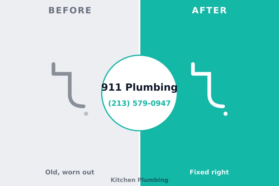 Before and after: plumbing repair Gettysburg, SD